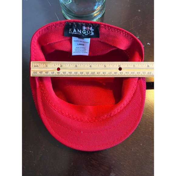 Kangol Tropic 504 Ventair Cap Large Red Lightweight Breathable Knit Stylish Hat - Picture 10 of 15